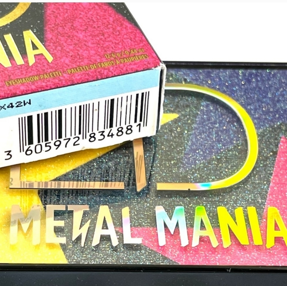 NAKED URBAN DECAY NAKED METAL MANIA Eye Shadow Palette NIB